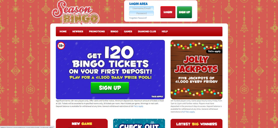 كازينو اون لاين Season Bingo Casino