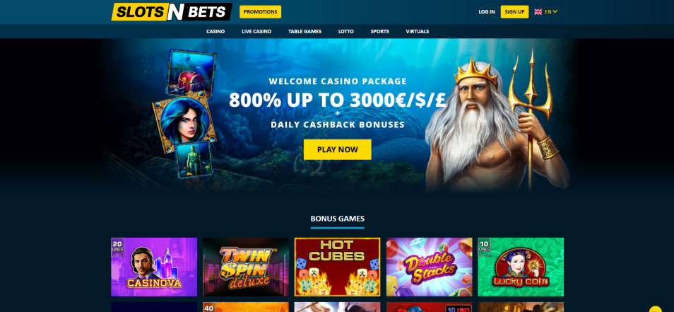 كازينو اون لاين SlotsN Bets Casino