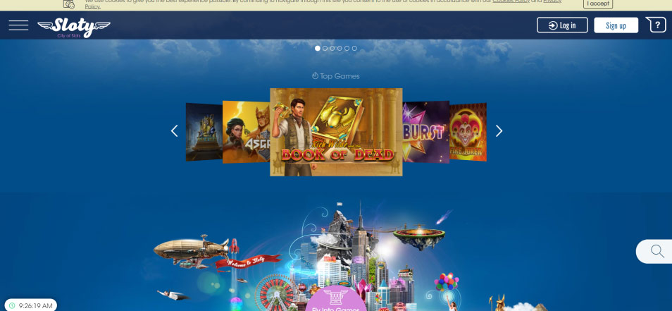 احصل على مكافأة Sloty Casino Online