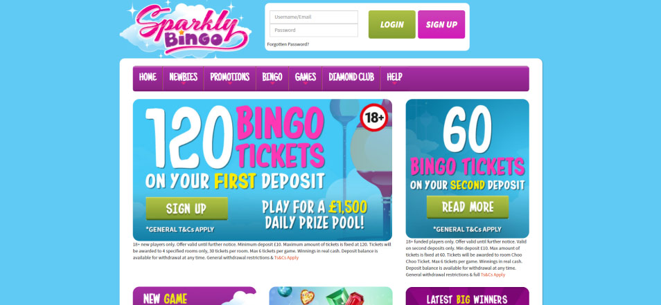 Casino Online Sparkly Bingo Casino