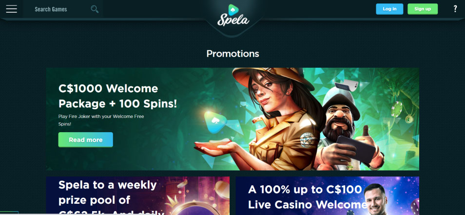 Regístrate en Spela Online Casino