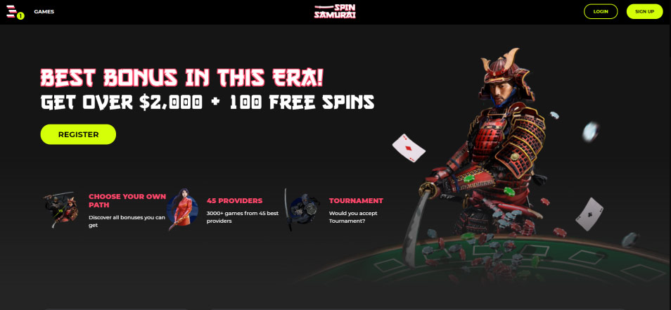 Online Casino Spinsamurai