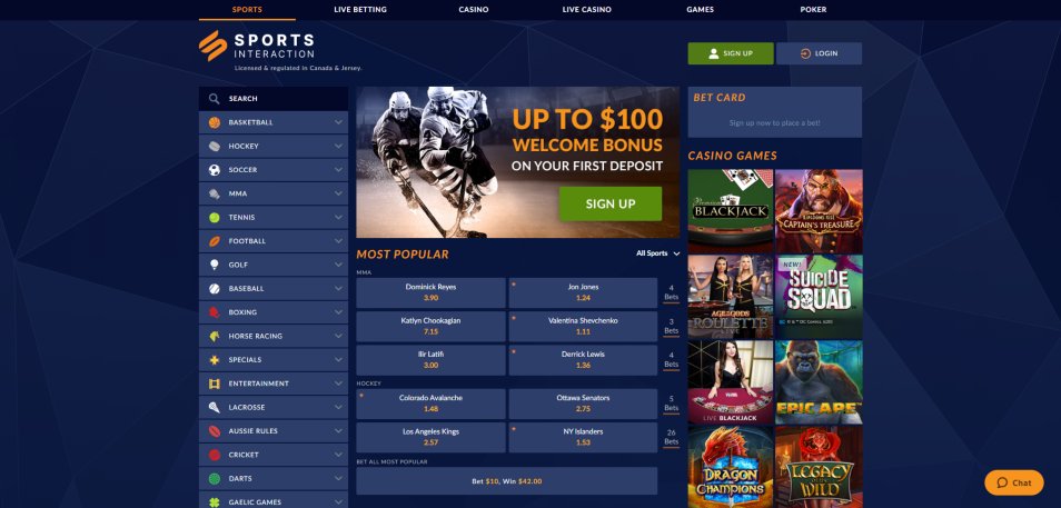 Casino en ligne Sports Interaction