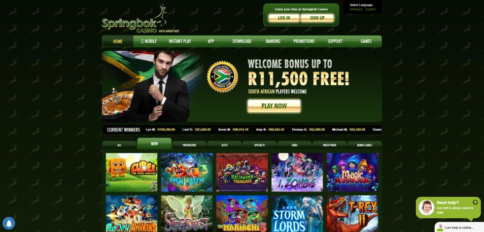 Онлајн Казино Springbok Casino