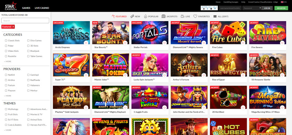 احصل على مكافأة Star Casino BE Casino