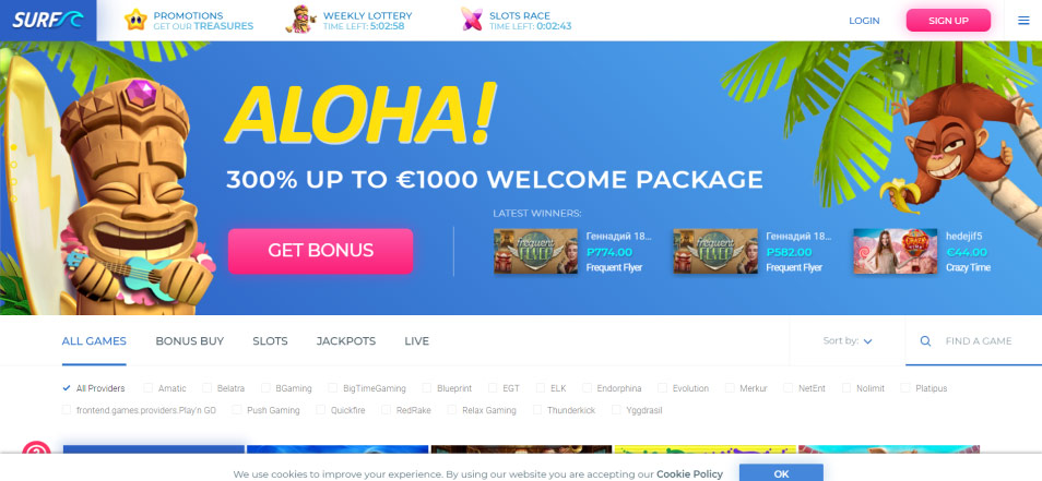 Online Casino Surfcasino