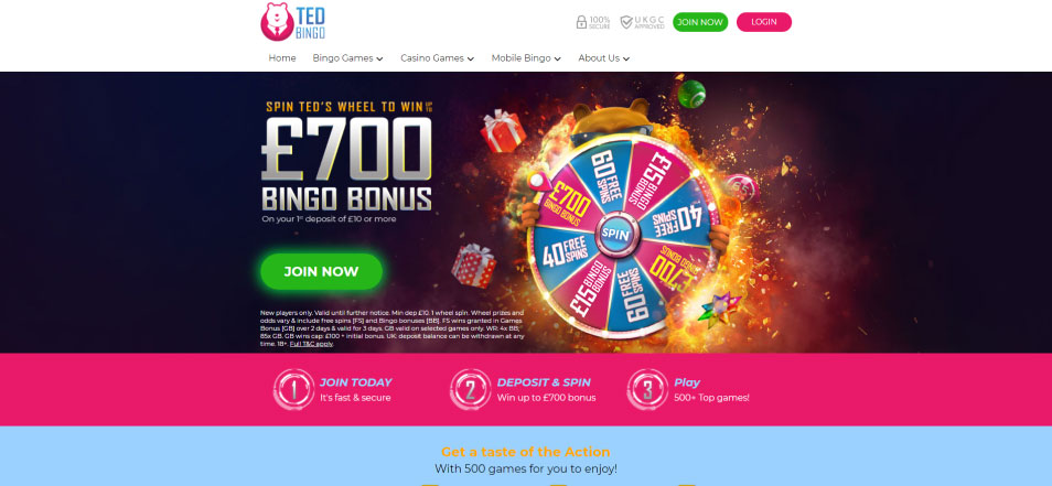 كازينو اون لاين Ted Bingo Casino