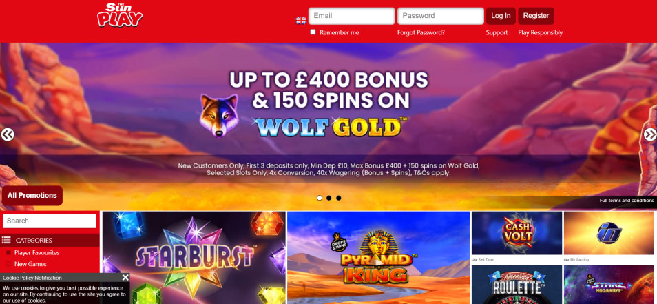 Online Casino Thesunvegas