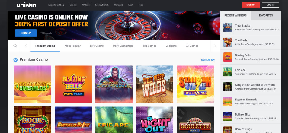 Casino en ligne Unikrn