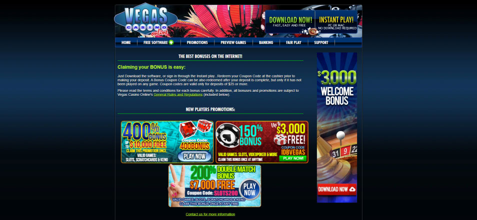 Войти в казино Vegas Online