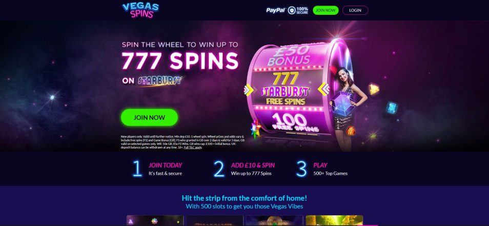 Online Καζίνο Vagas Spins