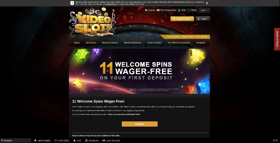 보너스 얻기 Video Slots Casino