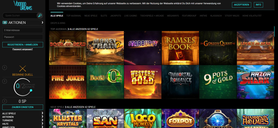 Casino en ligne Voodoo Dreams Casino