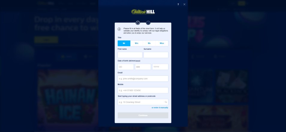 Will Hill Online Casinoya Giriş Yap