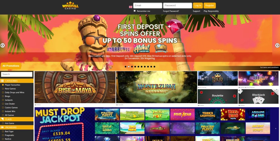 كازينو اون لاين Windfall Casino