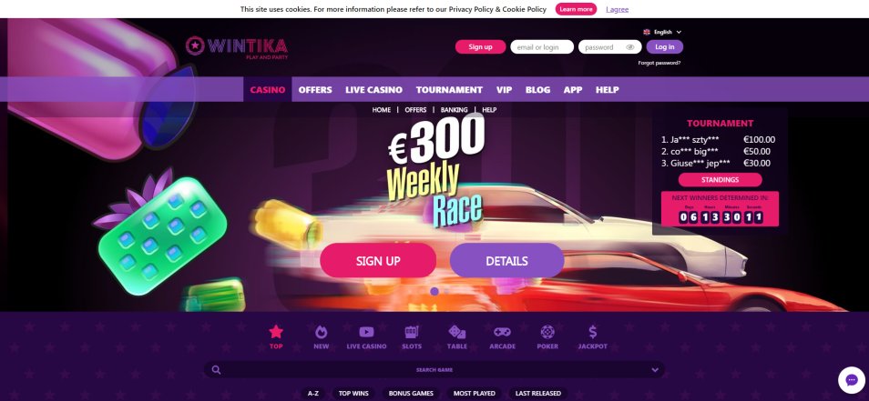 كازينو اون لاين Wintika Casino