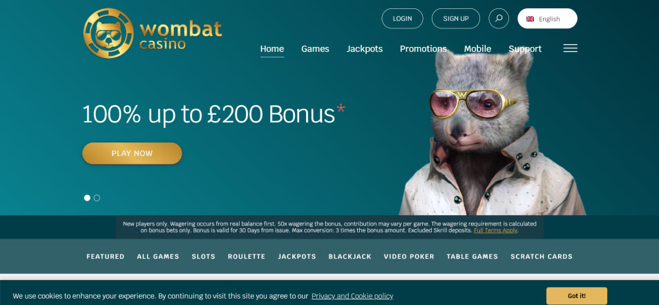 کازینو ای آنلاین Wombat Casino