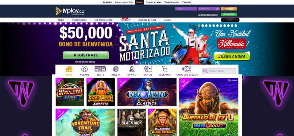 Get bonus Wplay.co Casino