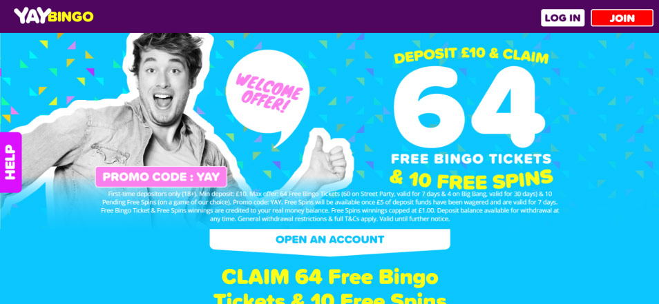 كازينو اون لاين Yay Bingo Casino